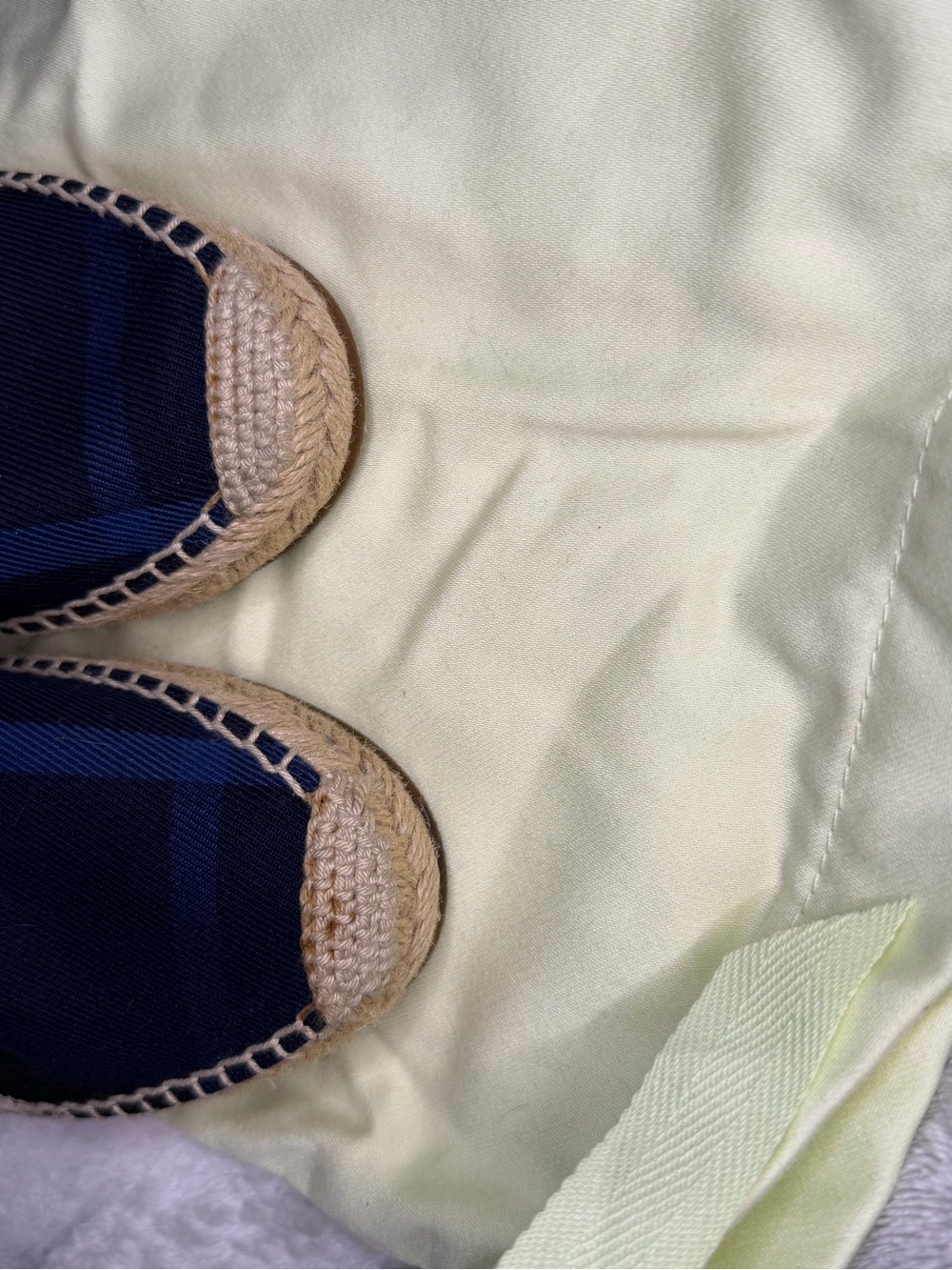 Burberry Navy and Indigo Canvas House Check Espadrilles - Picture 8 of 12